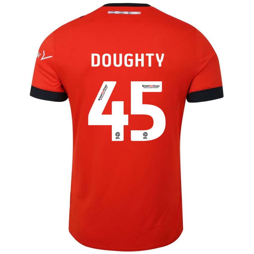 Niño Camiseta Alfie Doughty #45 Naranja Negro 1ª Equipación 2024/25 La Camisa