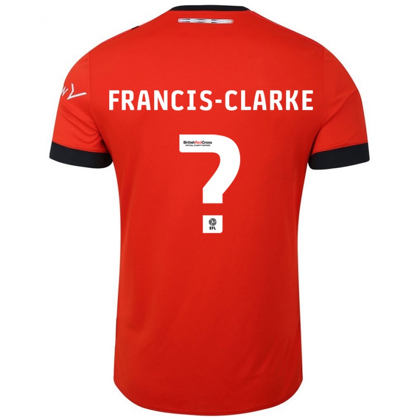 Niño Camiseta Aidan Francis-Clarke #0 Naranja Negro 1ª Equipación 2024/25 La Camisa