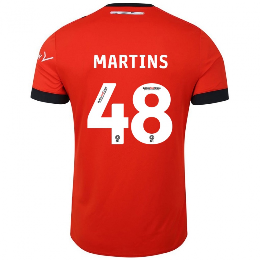 Niño Camiseta Dominic Dos Santos Martins #48 Naranja Negro 1ª Equipación 2024/25 La Camisa