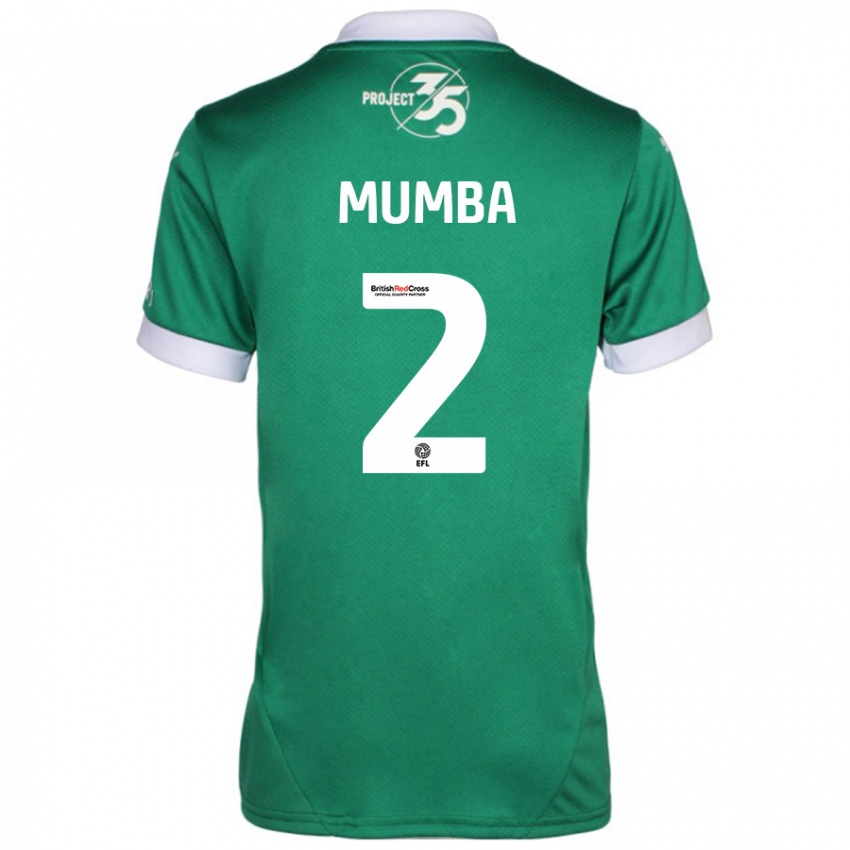 Niño Camiseta Bali Mumba #2 Verde Blanco 1ª Equipación 2024/25 La Camisa