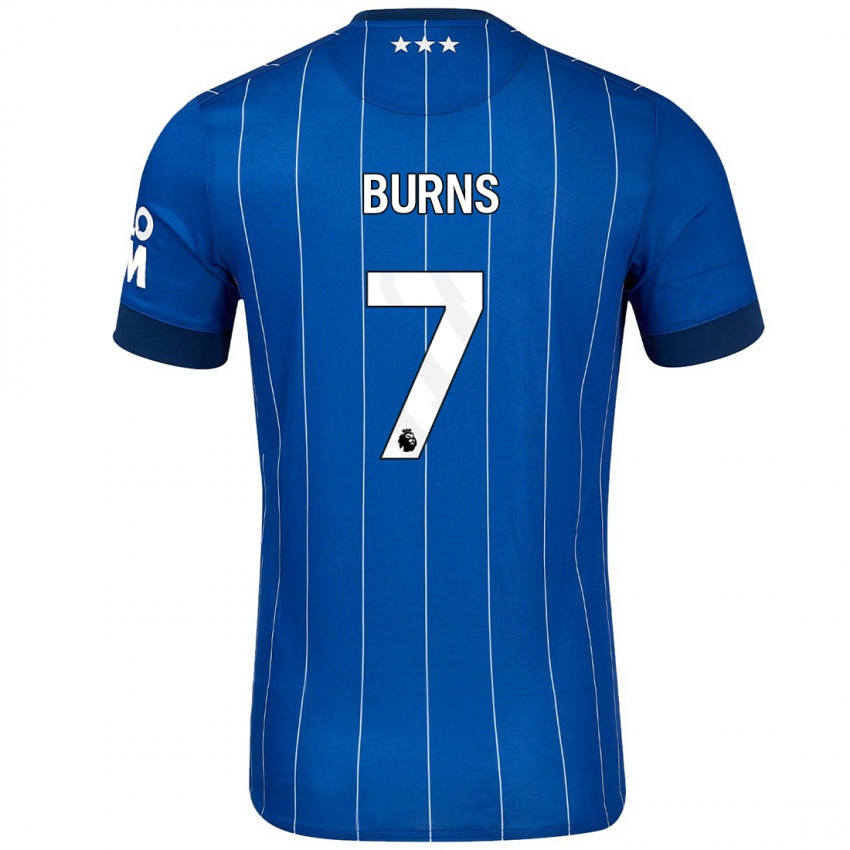 Niño Camiseta Wes Burns #7 Azul Marino 1ª Equipación 2024/25 La Camisa