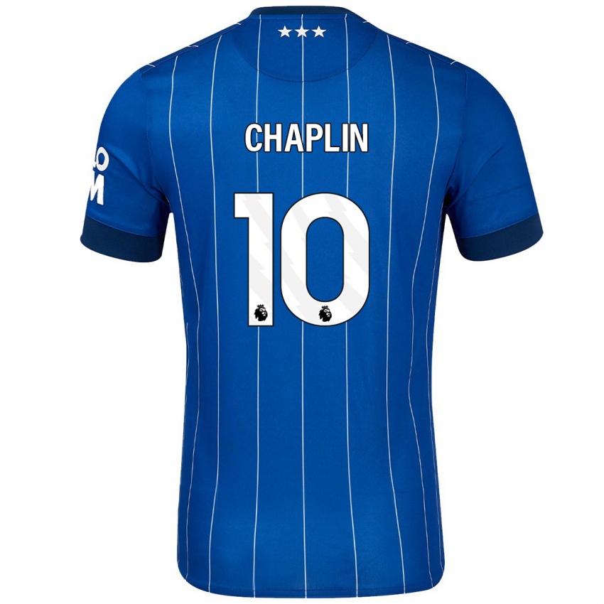 Niño Camiseta Conor Chaplin #10 Azul Marino 1ª Equipación 2024/25 La Camisa