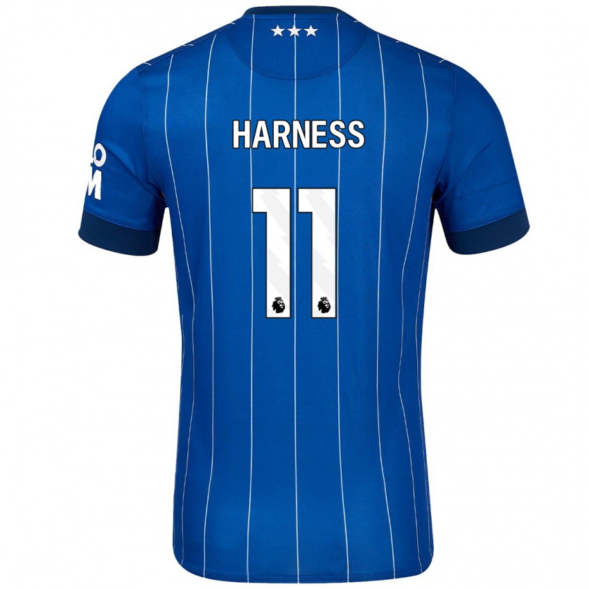 Niño Camiseta Marcus Harness #11 Azul Marino 1ª Equipación 2024/25 La Camisa