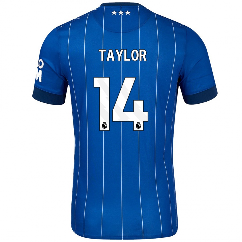 Niño Camiseta Jack Taylor #14 Azul Marino 1ª Equipación 2024/25 La Camisa