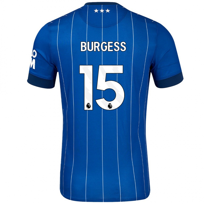 Niño Camiseta Cameron Burgess #15 Azul Marino 1ª Equipación 2024/25 La Camisa