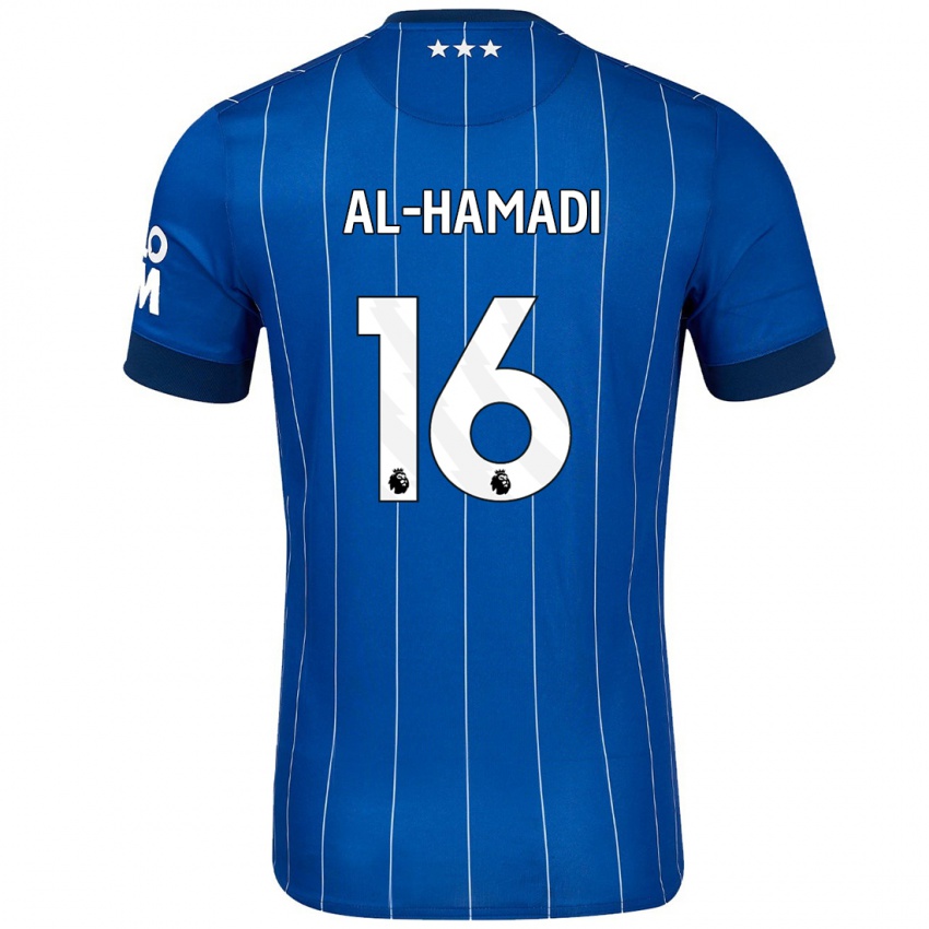 Niño Camiseta Ali Al-Hamadi #16 Azul Marino 1ª Equipación 2024/25 La Camisa