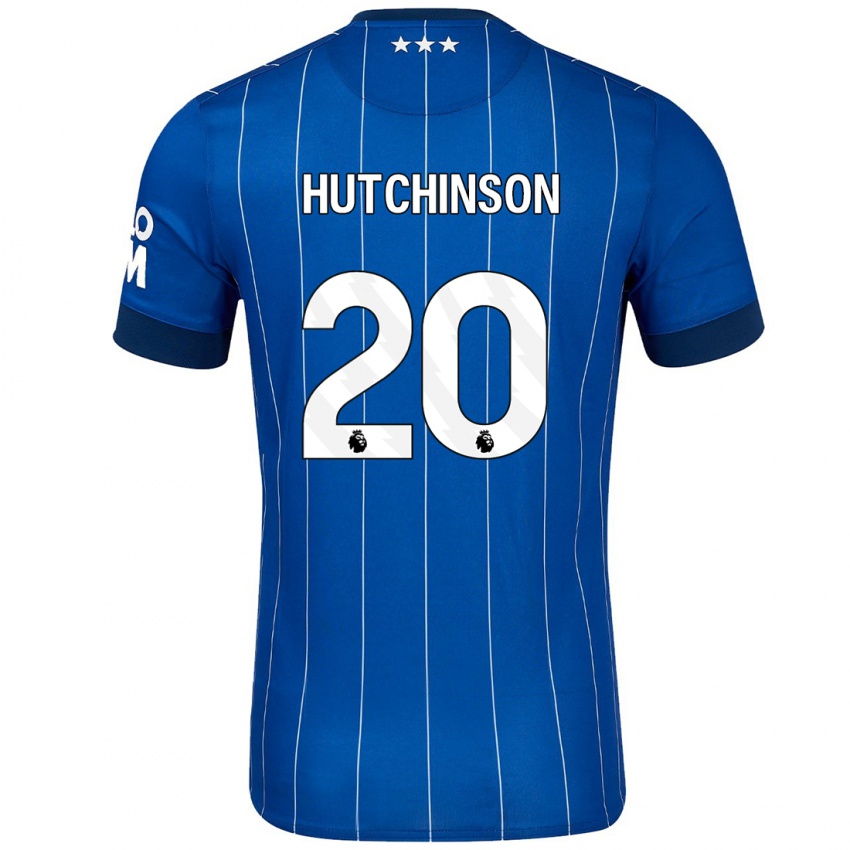 Niño Camiseta Omari Hutchinson #20 Azul Marino 1ª Equipación 2024/25 La Camisa