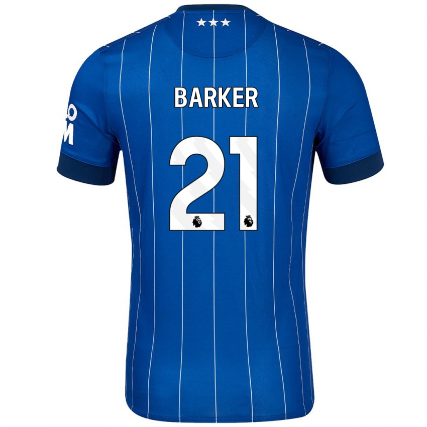 Niño Camiseta Maisy Barker #21 Azul Marino 1ª Equipación 2024/25 La Camisa