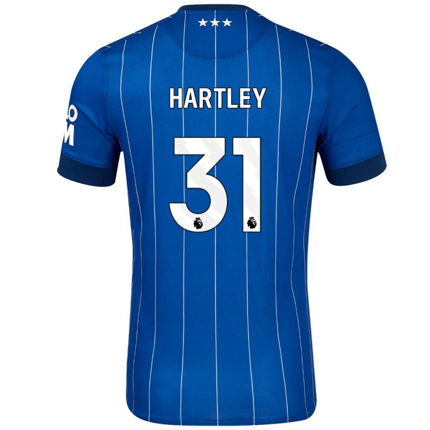 Niño Camiseta Laura Hartley #31 Azul Marino 1ª Equipación 2024/25 La Camisa