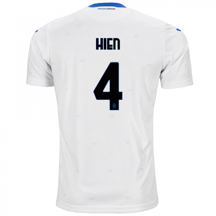 Niño Camiseta Isak Hien #4 Blanco 2ª Equipación 2024/25 La Camisa