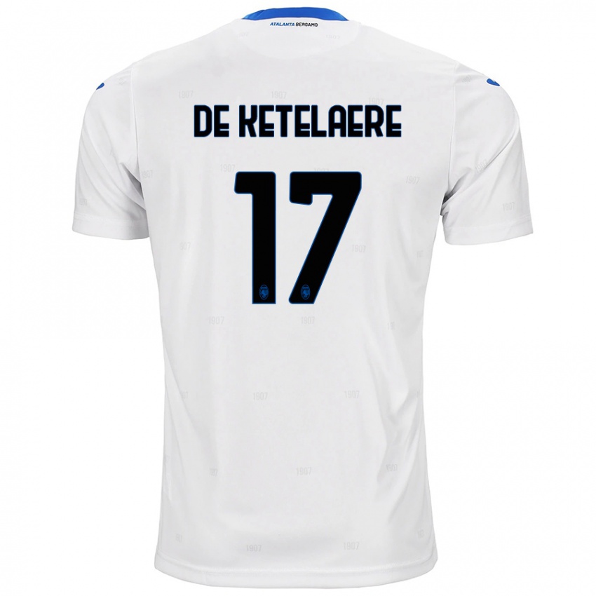 Niño Camiseta Charles De Ketelaere #17 Blanco 2ª Equipación 2024/25 La Camisa