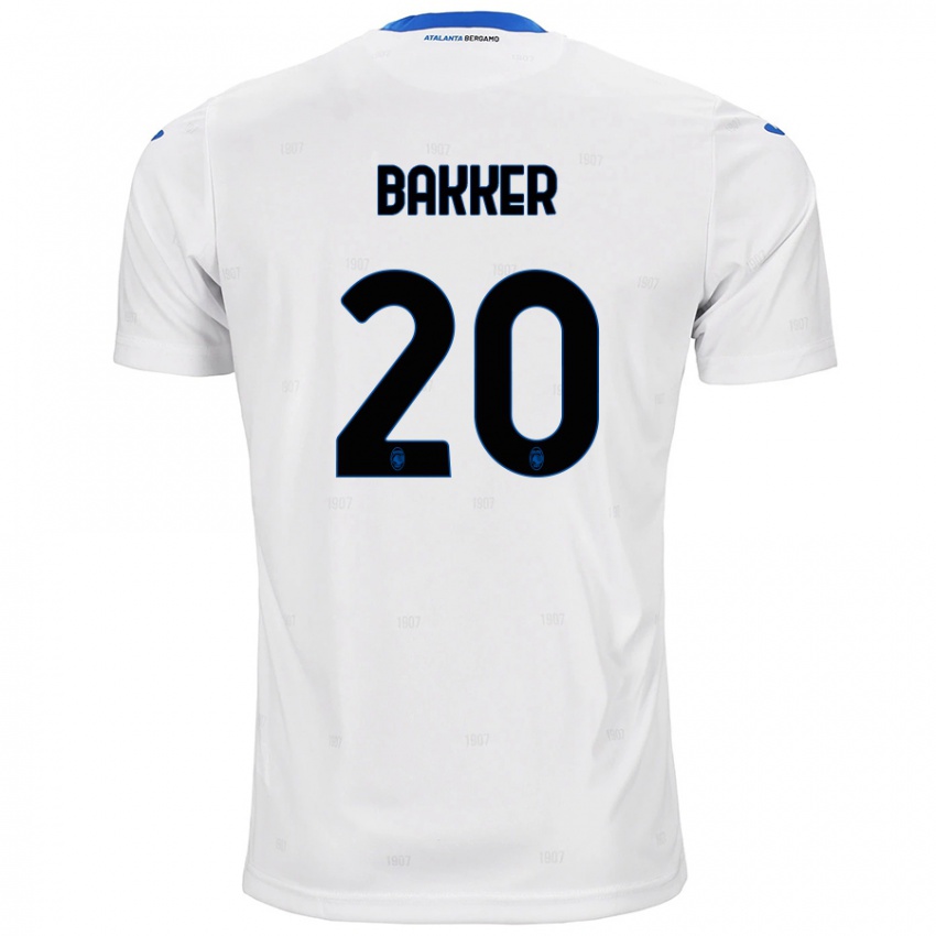 Niño Camiseta Mitchel Bakker #20 Blanco 2ª Equipación 2024/25 La Camisa