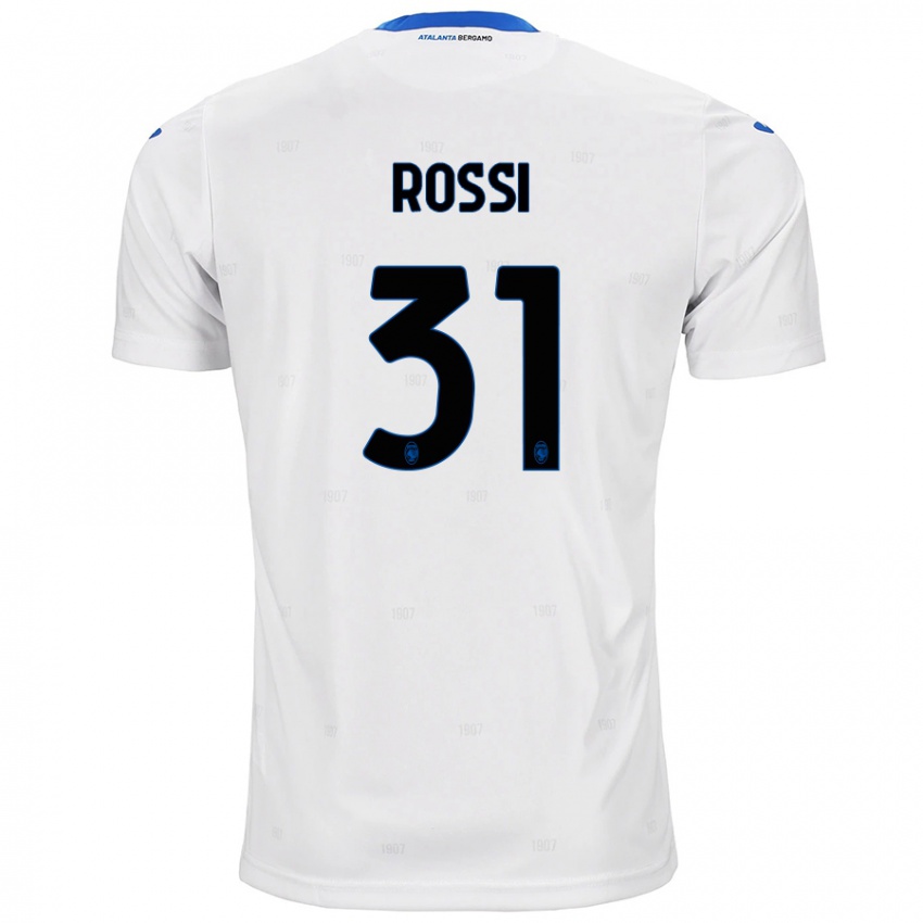 Niño Camiseta Francesco Rossi #31 Blanco 2ª Equipación 2024/25 La Camisa