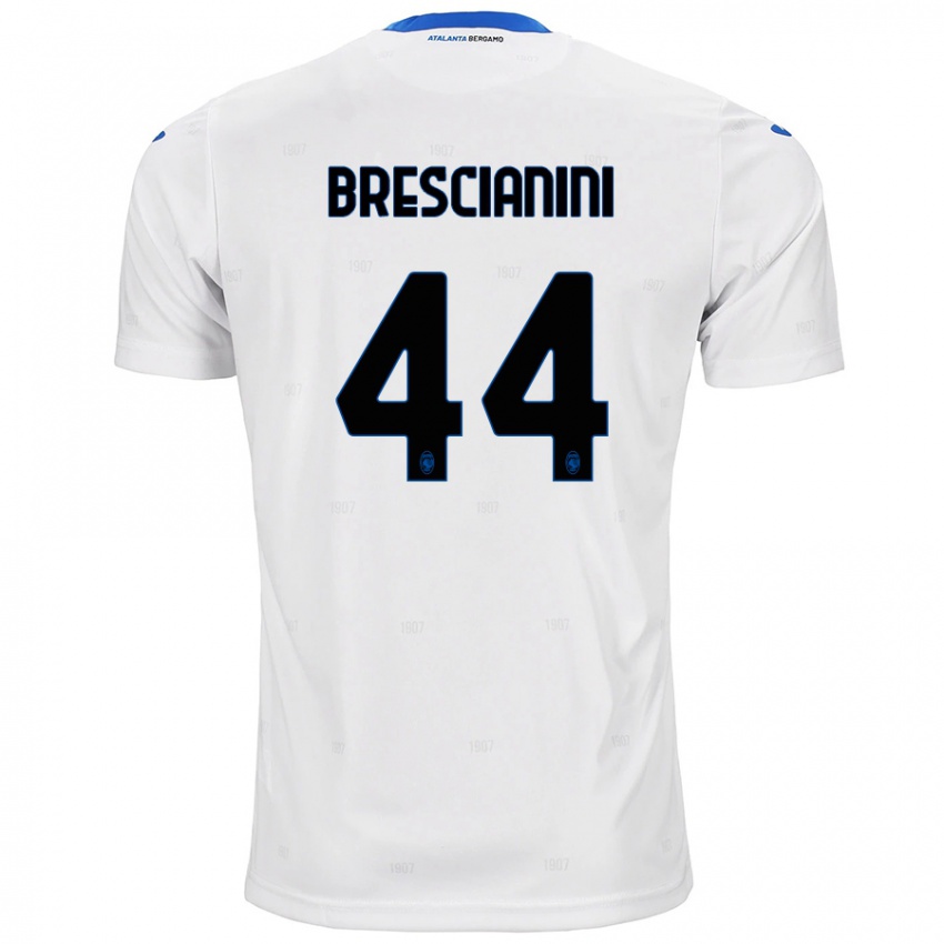 Niño Camiseta Marco Brescianini #44 Blanco 2ª Equipación 2024/25 La Camisa