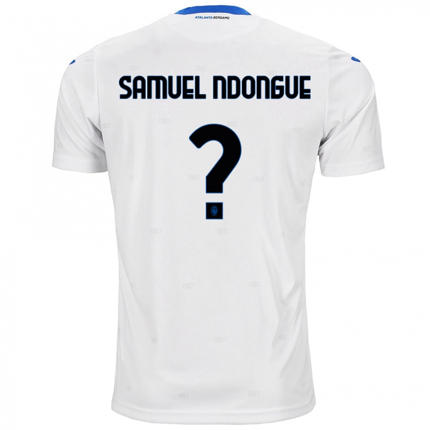 Niño Camiseta Frederick Samuel Ndongue #0 Blanco 2ª Equipación 2024/25 La Camisa