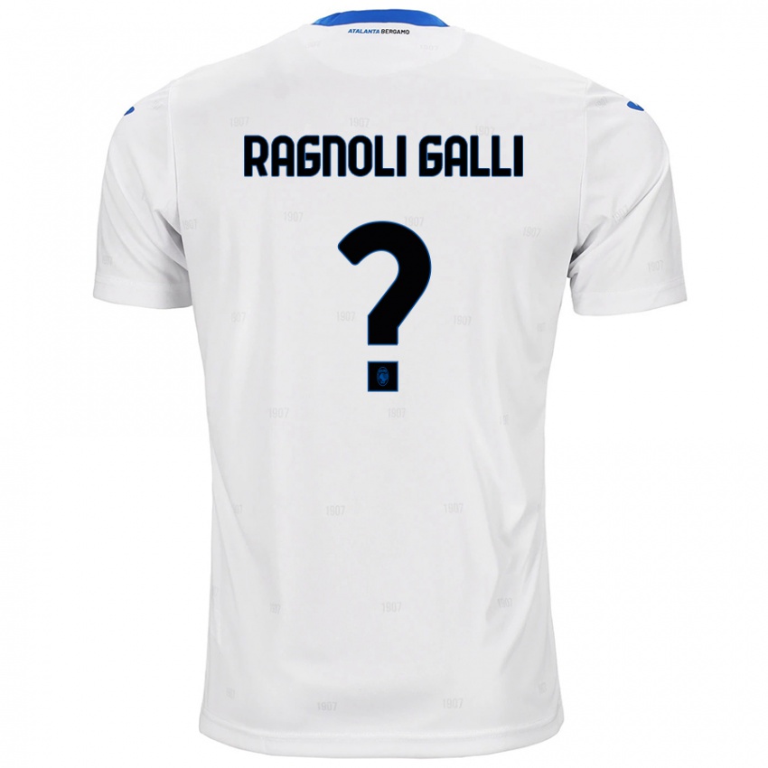 Niño Camiseta Federico Ragnoli Galli #0 Blanco 2ª Equipación 2024/25 La Camisa