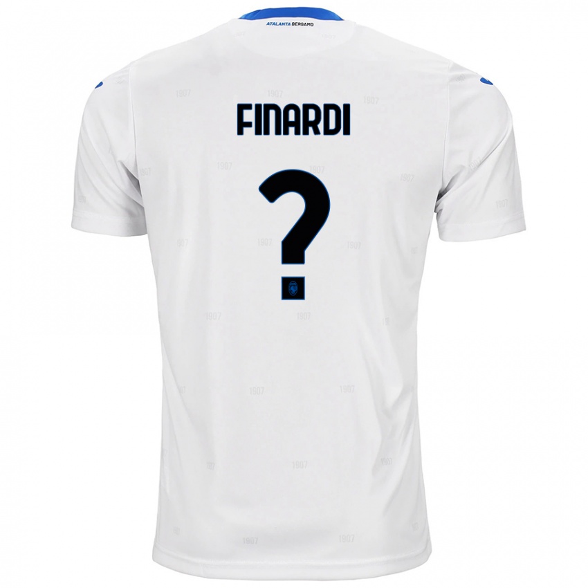 Niño Camiseta Emanuele Finardi #0 Blanco 2ª Equipación 2024/25 La Camisa