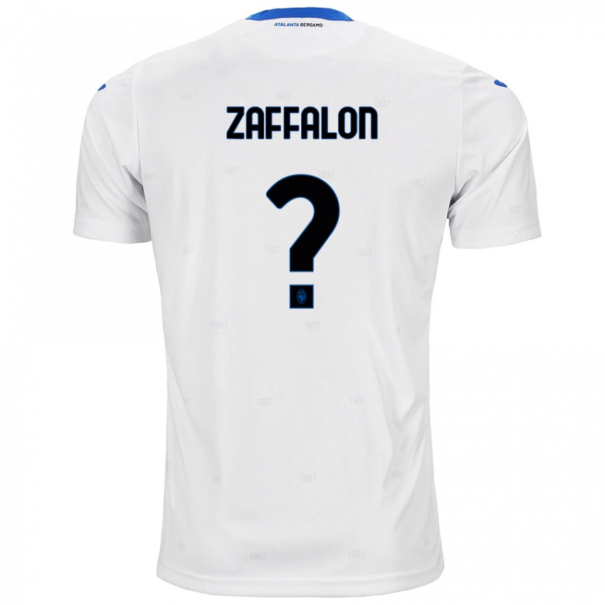 Niño Camiseta Lorenzo Zaffalon #0 Blanco 2ª Equipación 2024/25 La Camisa