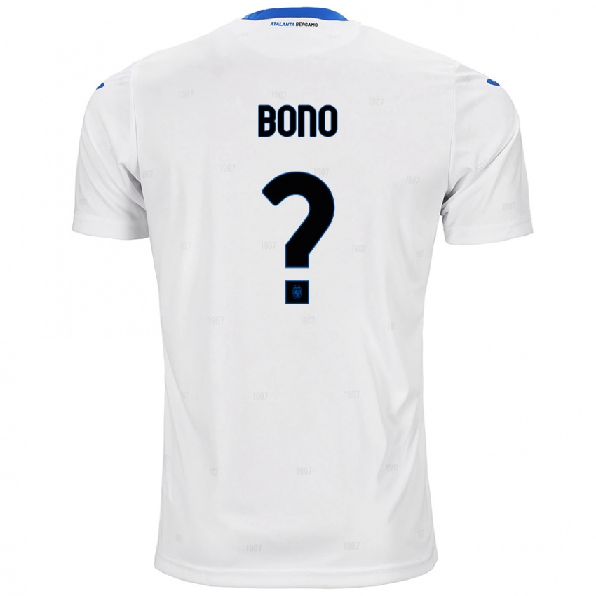 Niño Camiseta Davide Bono #0 Blanco 2ª Equipación 2024/25 La Camisa