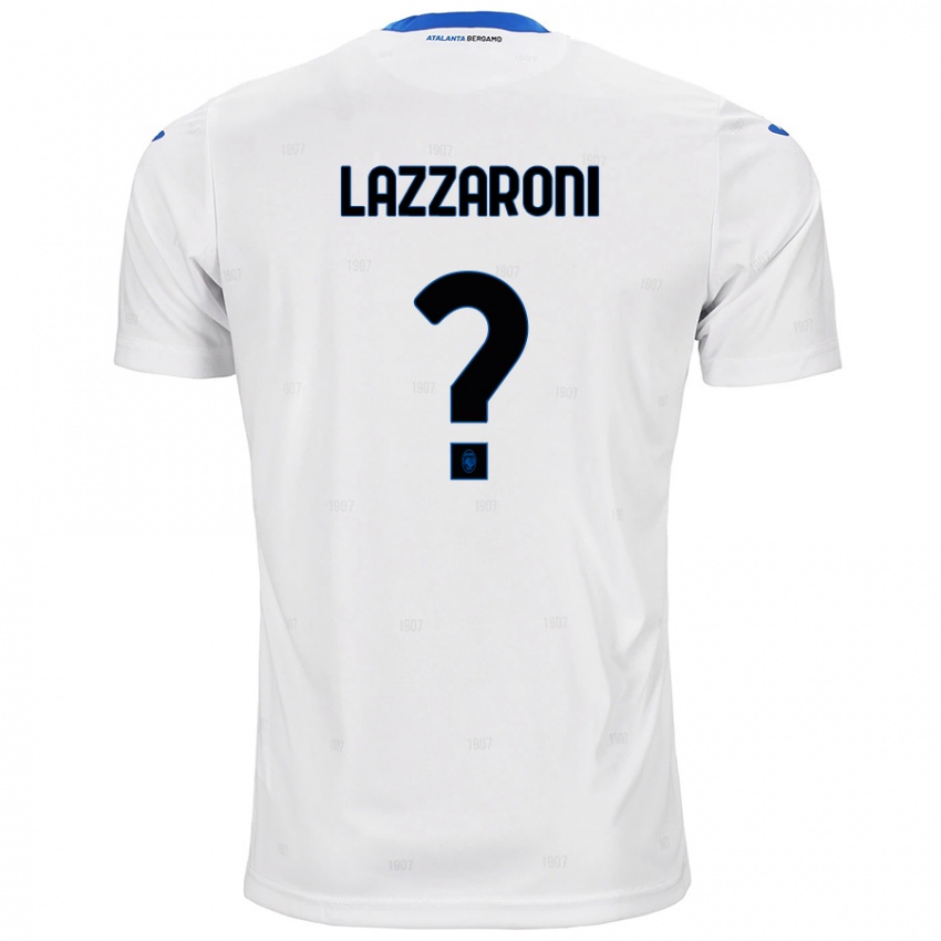 Niño Camiseta Andrea Lazzaroni #0 Blanco 2ª Equipación 2024/25 La Camisa