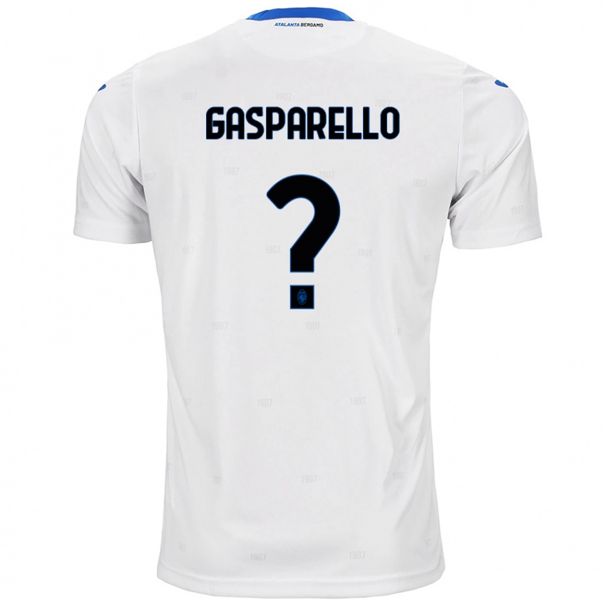 Niño Camiseta Francesco Gasparello #0 Blanco 2ª Equipación 2024/25 La Camisa