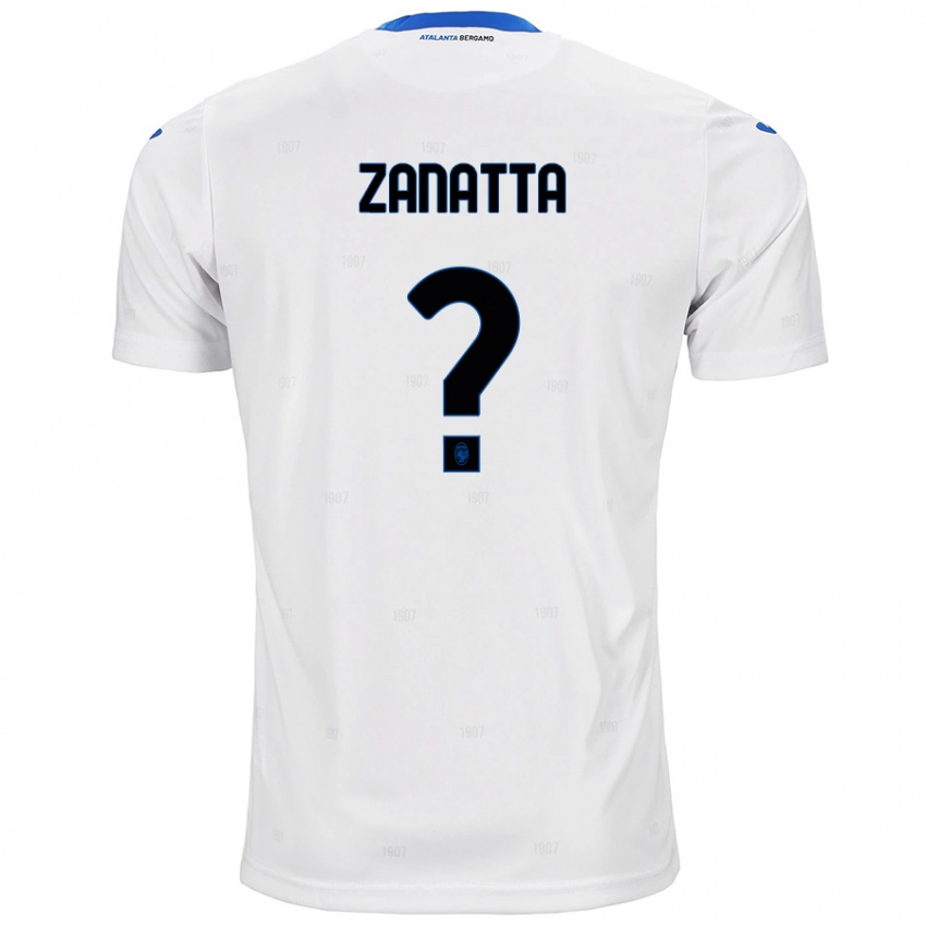 Niño Camiseta Giovanni Zanatta #0 Blanco 2ª Equipación 2024/25 La Camisa