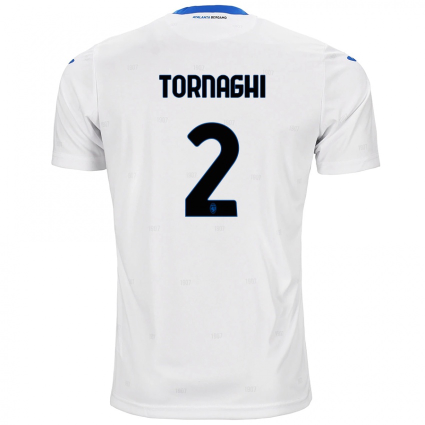 Niño Camiseta Pietro Tornaghi #2 Blanco 2ª Equipación 2024/25 La Camisa