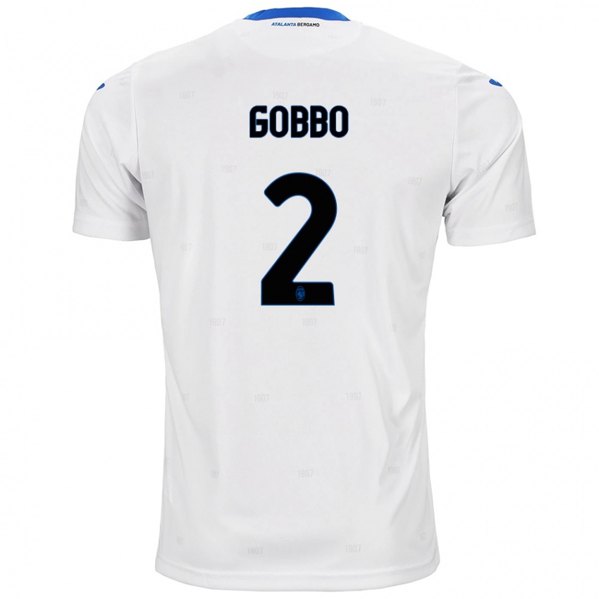 Niño Camiseta Luca Gobbo #2 Blanco 2ª Equipación 2024/25 La Camisa