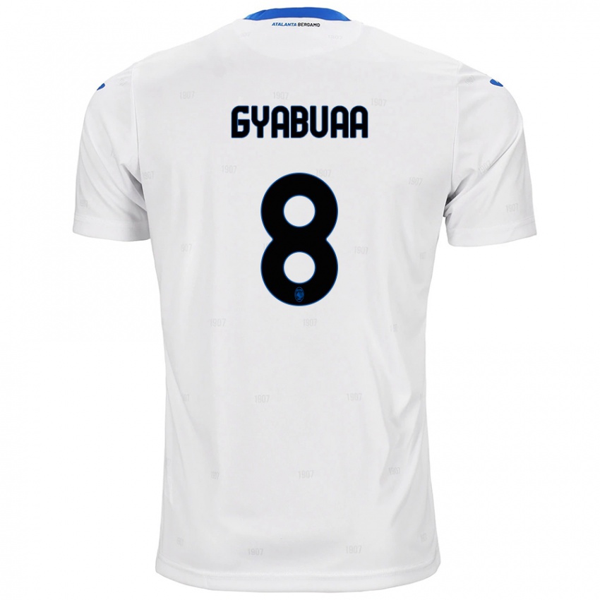 Niño Camiseta Emmanuel Gyabuaa #8 Blanco 2ª Equipación 2024/25 La Camisa