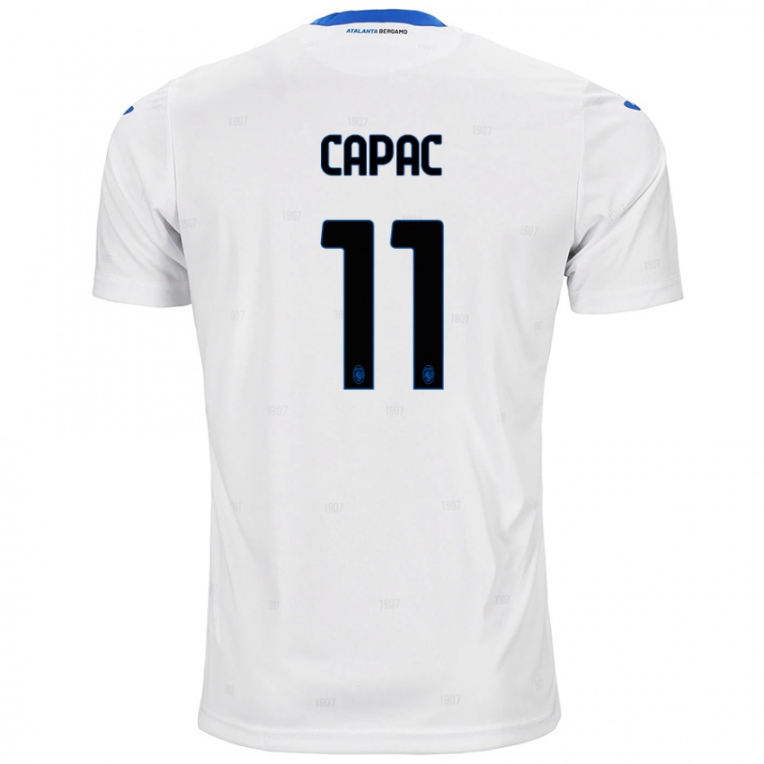 Niño Camiseta Alexandru Capac #11 Blanco 2ª Equipación 2024/25 La Camisa