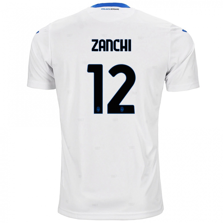 Niño Camiseta Edoardo Zanchi #12 Blanco 2ª Equipación 2024/25 La Camisa