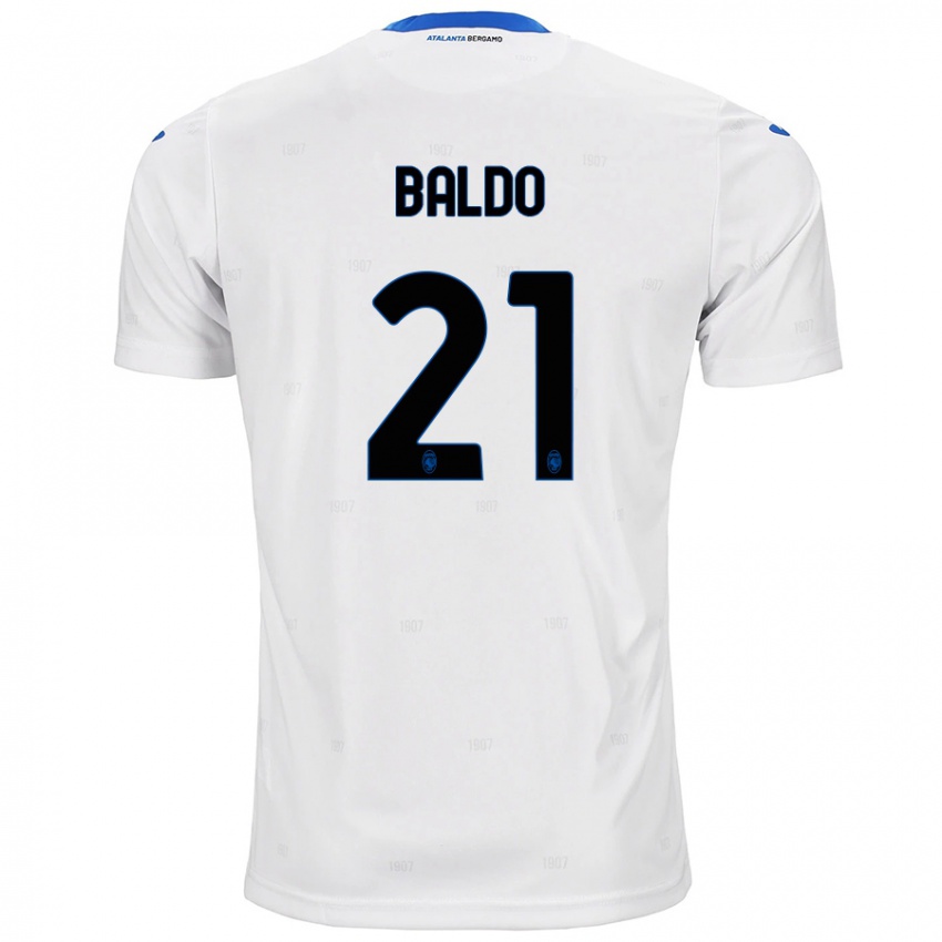 Niño Camiseta Nicolò Baldo #21 Blanco 2ª Equipación 2024/25 La Camisa