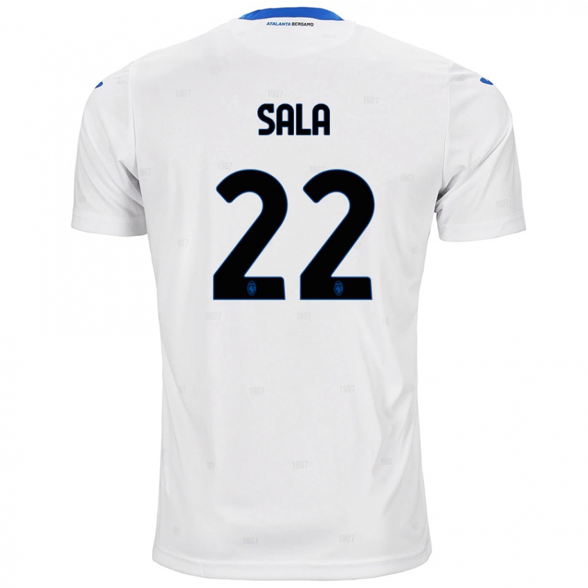 Niño Camiseta Lorenzo Sala #22 Blanco 2ª Equipación 2024/25 La Camisa