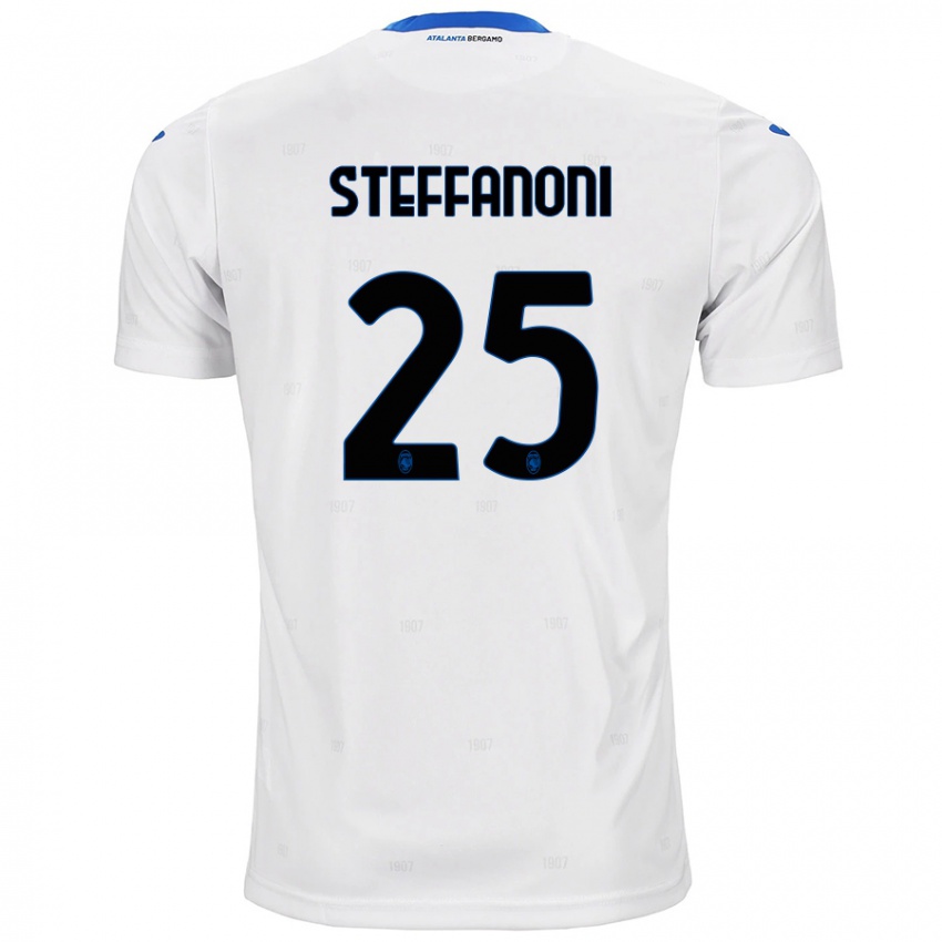 Niño Camiseta Federico Steffanoni #25 Blanco 2ª Equipación 2024/25 La Camisa