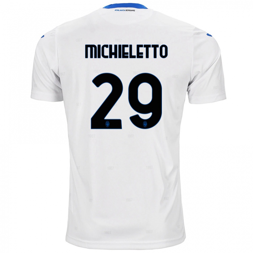 Niño Camiseta Andrea Michieletto #29 Blanco 2ª Equipación 2024/25 La Camisa