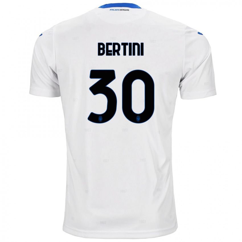 Niño Camiseta Tommaso Bertini #30 Blanco 2ª Equipación 2024/25 La Camisa