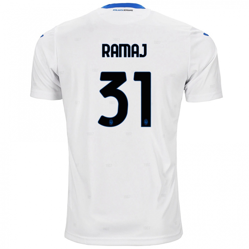 Niño Camiseta Gabriel Ramaj #31 Blanco 2ª Equipación 2024/25 La Camisa