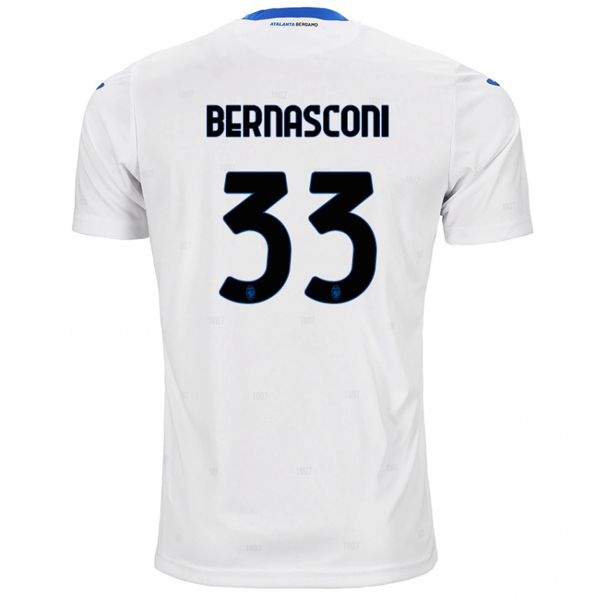 Niño Camiseta Lorenzo Bernasconi #33 Blanco 2ª Equipación 2024/25 La Camisa