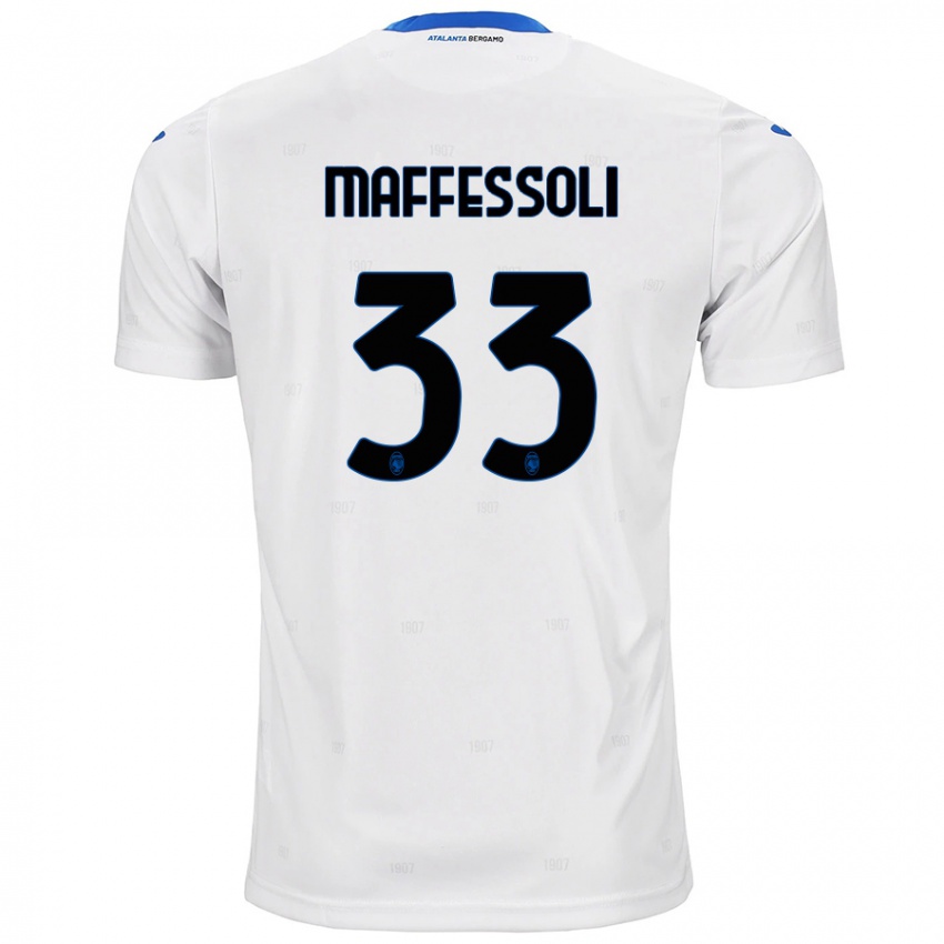 Niño Camiseta Manuel Maffessoli #33 Blanco 2ª Equipación 2024/25 La Camisa