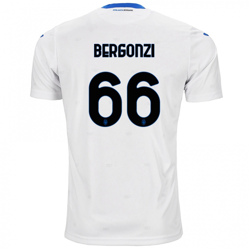 Niño Camiseta Federico Bergonzi #66 Blanco 2ª Equipación 2024/25 La Camisa