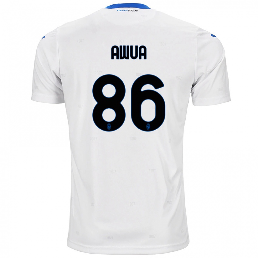 Niño Camiseta Theophilus Awua #86 Blanco 2ª Equipación 2024/25 La Camisa