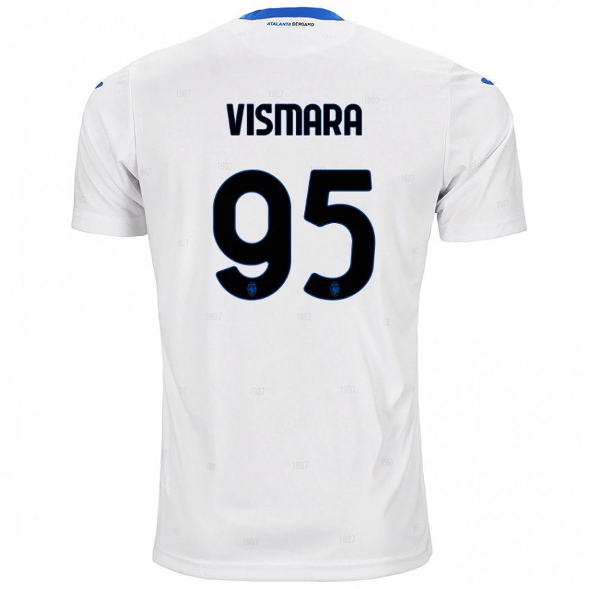 Niño Camiseta Paolo Vismara #95 Blanco 2ª Equipación 2024/25 La Camisa