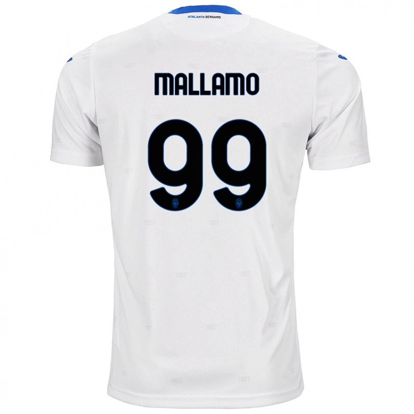 Niño Camiseta Alessandro Mallamo #99 Blanco 2ª Equipación 2024/25 La Camisa