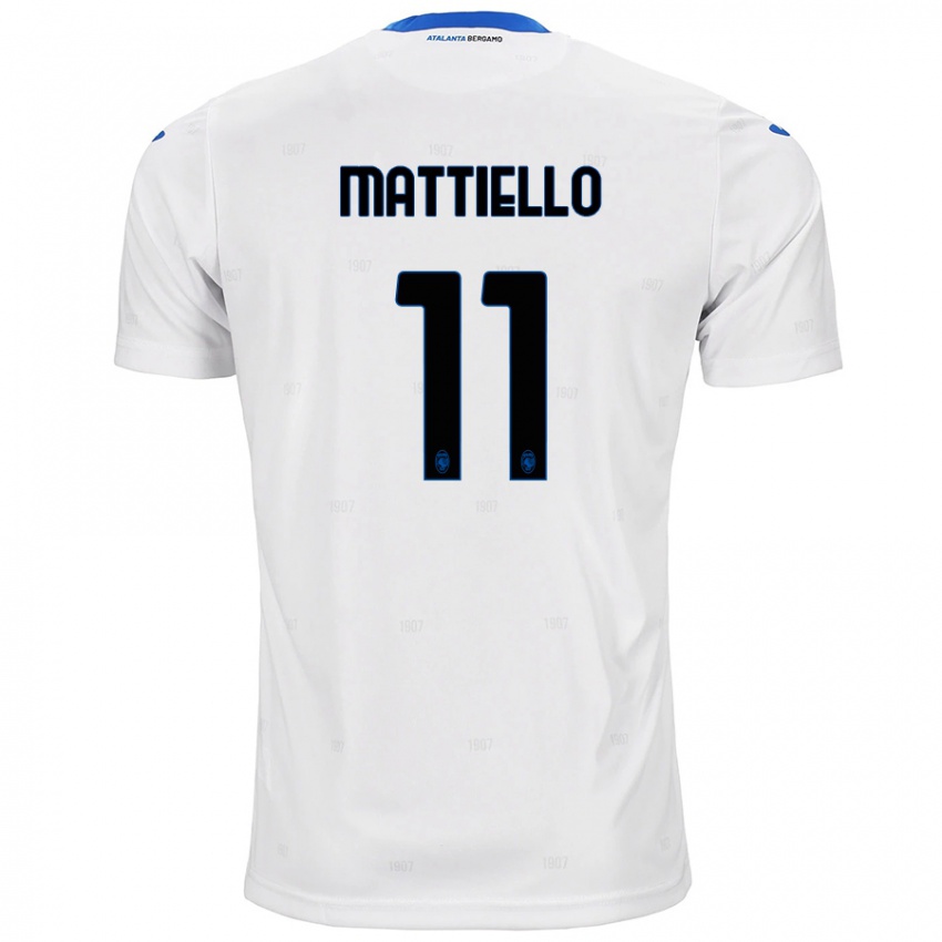 Niño Camiseta Federico Mattiello #11 Blanco 2ª Equipación 2024/25 La Camisa