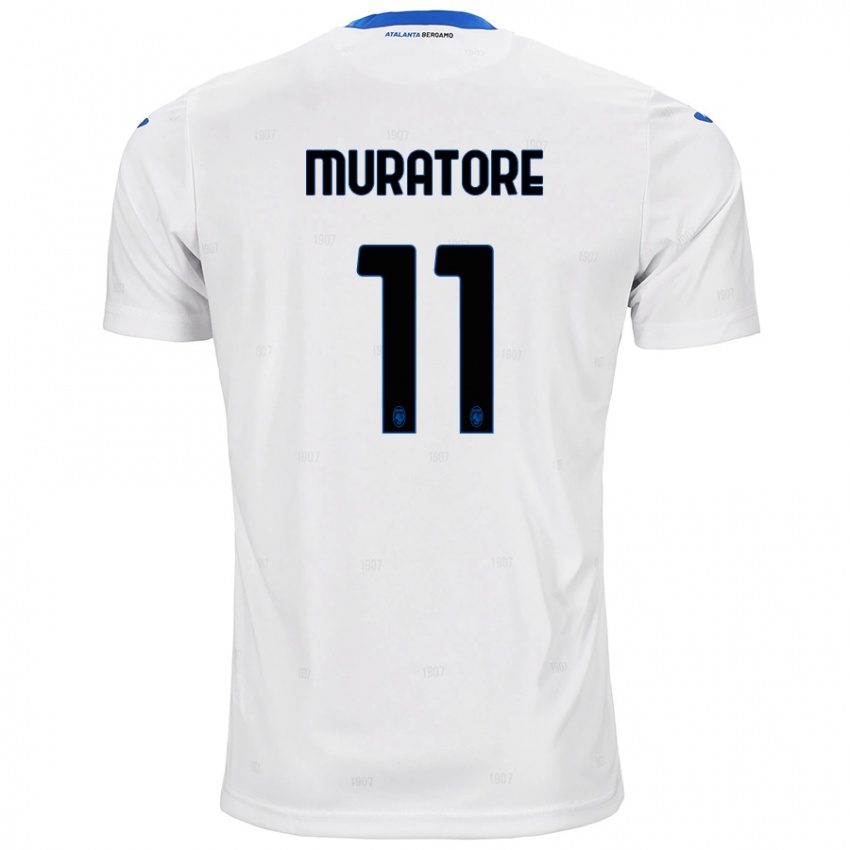 Niño Camiseta Simone Muratore #11 Blanco 2ª Equipación 2024/25 La Camisa