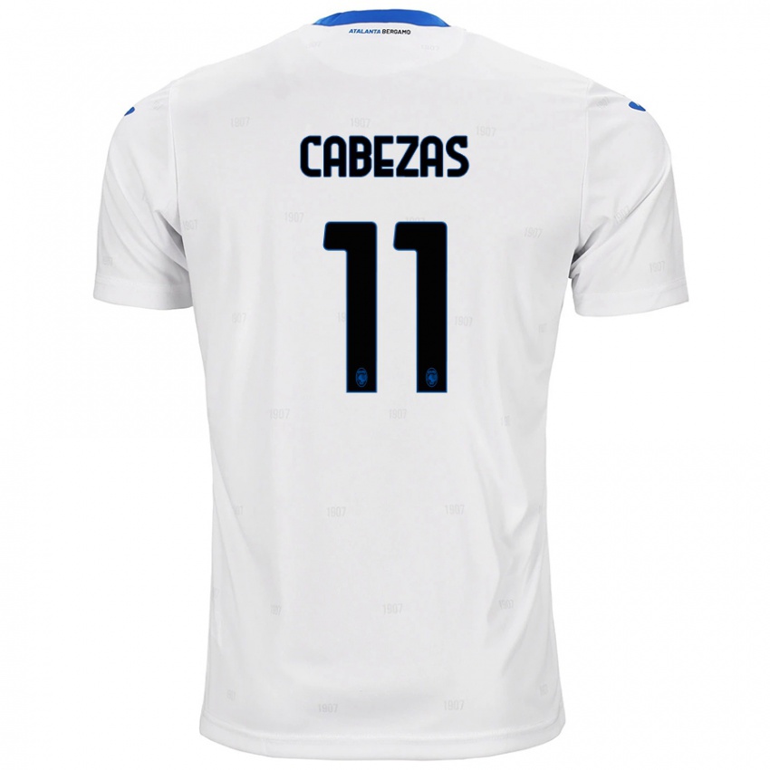 Niño Camiseta Bryan Cabezas #11 Blanco 2ª Equipación 2024/25 La Camisa