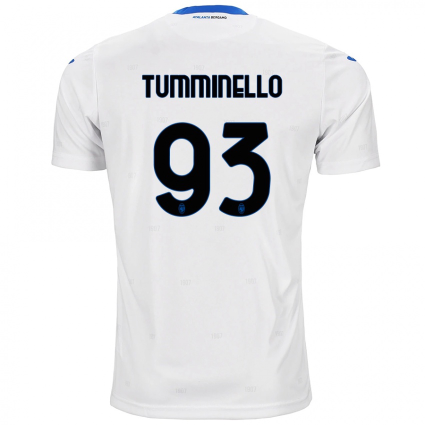 Niño Camiseta Marco Tumminello #93 Blanco 2ª Equipación 2024/25 La Camisa