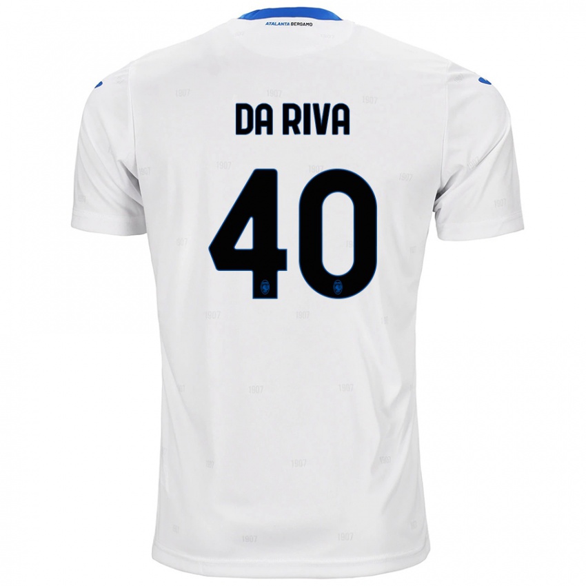 Niño Camiseta Jacopo Da Riva #40 Blanco 2ª Equipación 2024/25 La Camisa