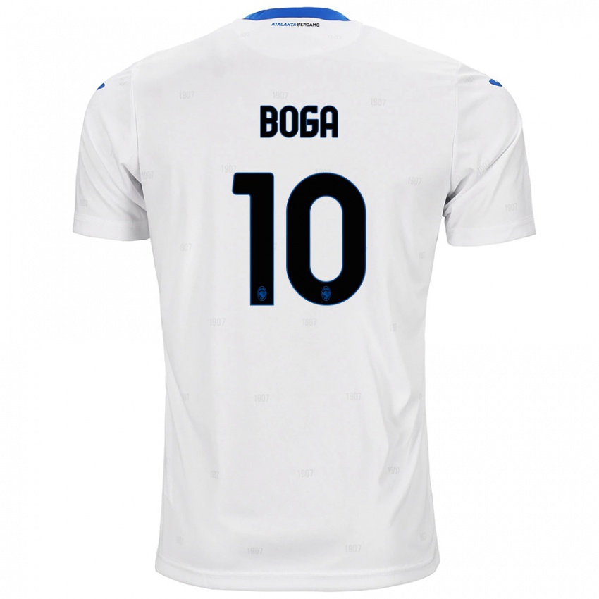 Niño Camiseta Jeremie Boga #10 Blanco 2ª Equipación 2024/25 La Camisa