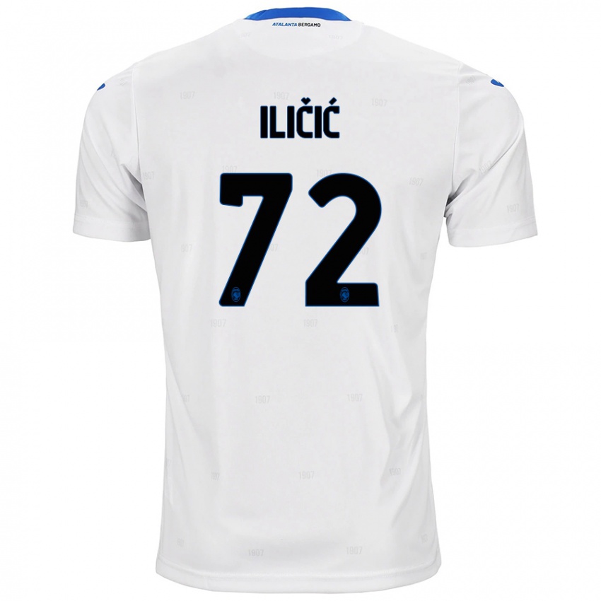 Niño Camiseta Josip Ilicic #72 Blanco 2ª Equipación 2024/25 La Camisa